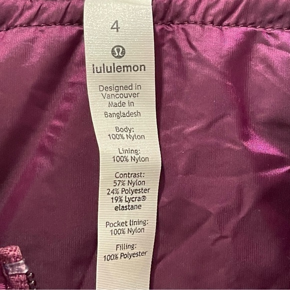 Lululemon Athletica Reversible Raspberry Bomber Jacket Womens size 4 - Picture 2 of 10